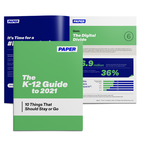 Cover and Spread of Ebook - K-12 Guide to 2021 Cover and Spread of Ebook - K-12 Guide to 2021